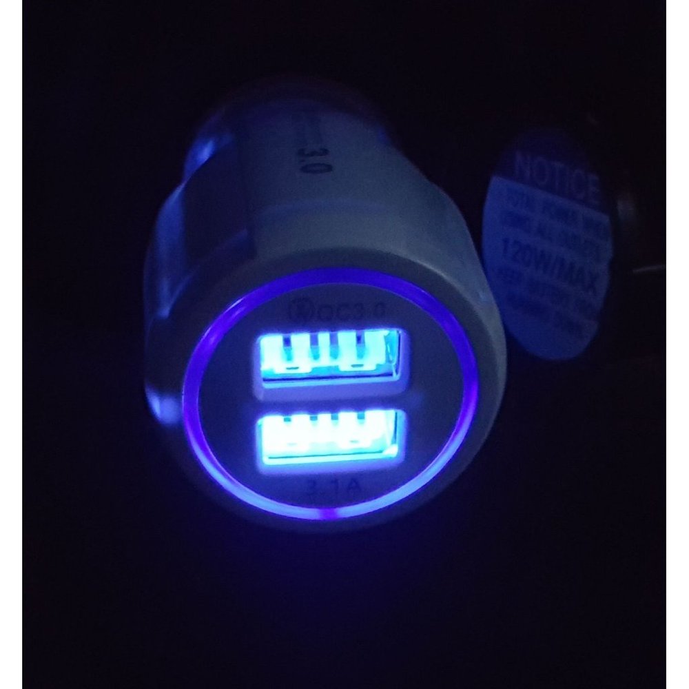 Double LED Port Car Charger for iPhone, Samsung, Other Devices - Picture 6 of 6